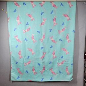 Vintage Disney Piglet Dragonfly Twin Flat Sheet Winnie the Pooh Kids Bedding 90s